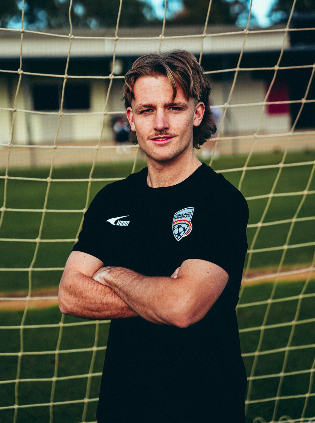 26/27 Adelaide United Black Tee - Junior