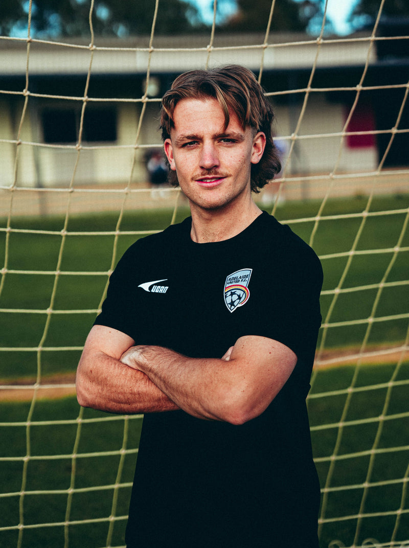 26/27 Adelaide United Black Tee - Junior